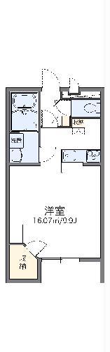 レオパレスマンダリーヌⅡ(1K/2階)の間取り写真