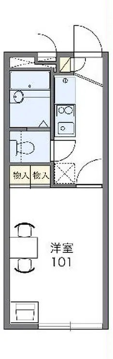 レオパレス吉野原 2階階 間取り