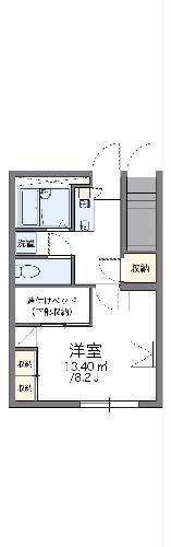 レオパレス城南(1K/1階)の間取り写真