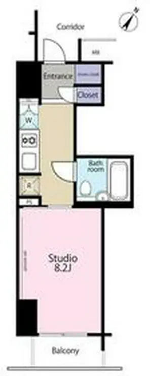 グランスイート神宮前 2階階 間取り