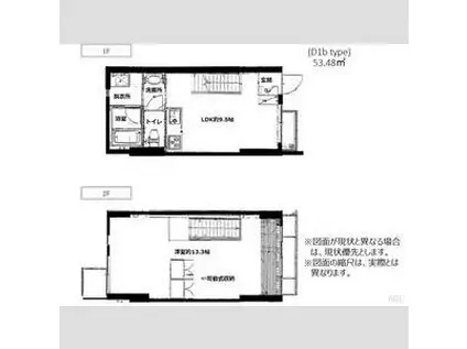 アーバネックス三条(2DK/1階)の間取り写真