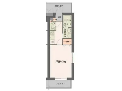 アルコバレーノ1(1K/3階)の間取り写真