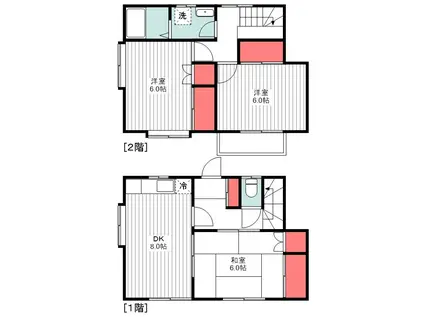 CASA・煌(3DK/1階)の間取り写真