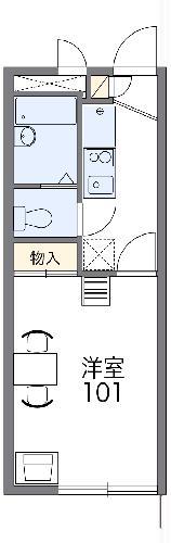 レオパレスマーフ(1K/2階)の間取り写真