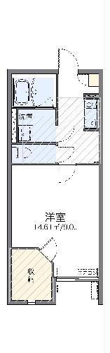 レオネクスト本荘(1K/2階)の間取り写真