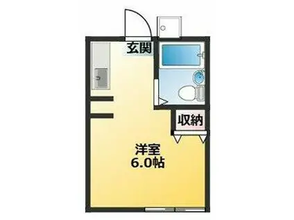 サニネス阿佐ヶ谷B(ワンルーム/1階)の間取り写真