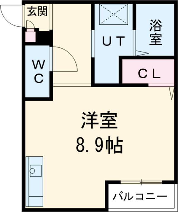 REGALEST一社(ワンルーム/2階)の間取り写真