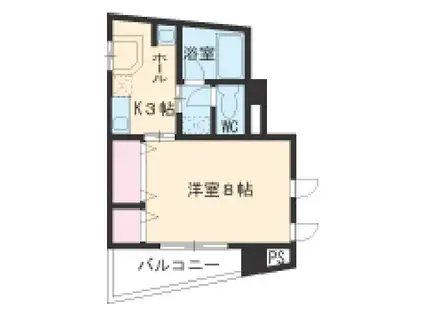 エストレヤビル(1K/4階)の間取り写真