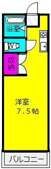 となりの花きゃべつ(1K/4階)の間取り写真