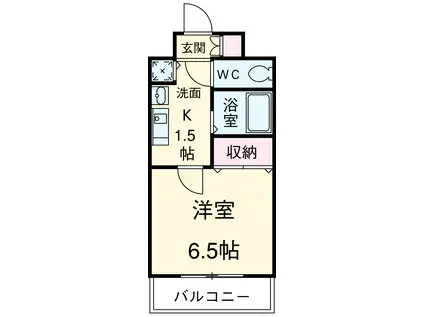 プレサンス 名古屋STATIONアライブ(1K/11階)の間取り写真