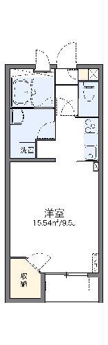 レオネクストそうさ(1K/1階)の間取り写真