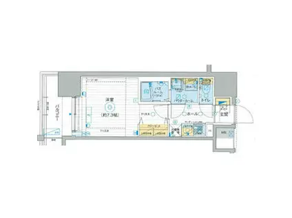 エステムプラザ TOKYO RISE(1K/14階)の間取り写真