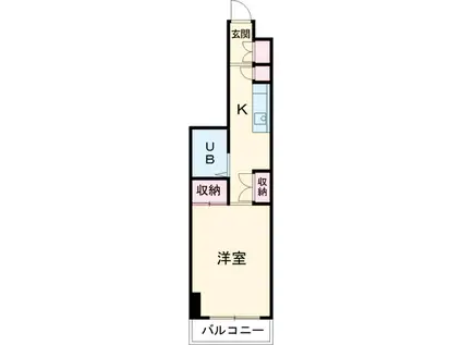 リエス浜松駅南(1K/5階)の間取り写真