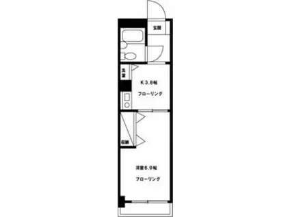 LM立川幸町(1K/2階)の間取り写真