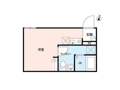 FOREST COURT荒川(1K/3階)の間取り写真