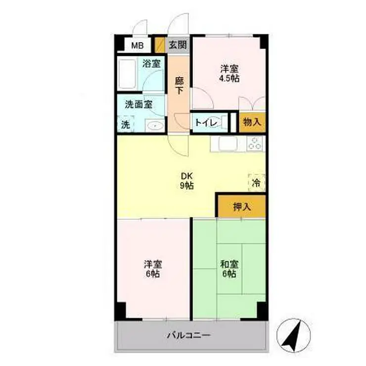 YS習志野台 3階階 間取り