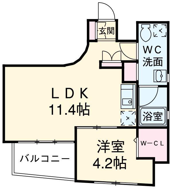 シャトーアンドホテル名駅南2(1LDK/10階)の間取り写真
