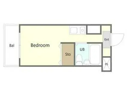 メゾン・ド・サンディーク(ワンルーム/3階)の間取り写真