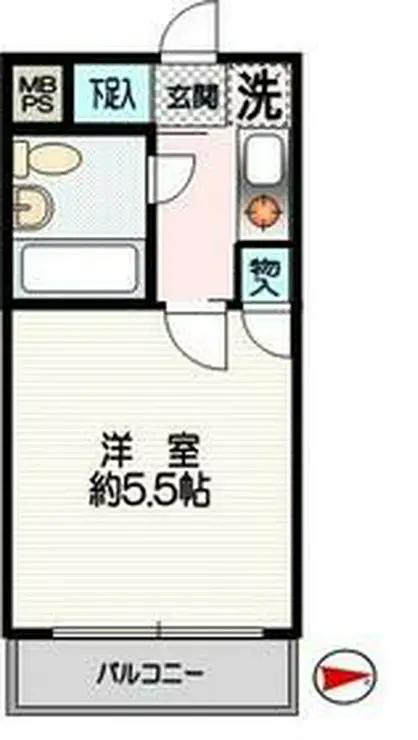 クリオ妙蓮寺壱番館 2階階 間取り