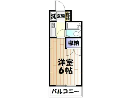 セジュール橋本(1K/3階)の間取り写真