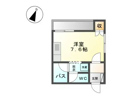 八事スチューデントビル(ワンルーム/5階)の間取り写真