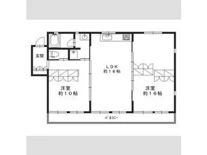 アーバネックス三条(3LDK/3階)の間取り写真