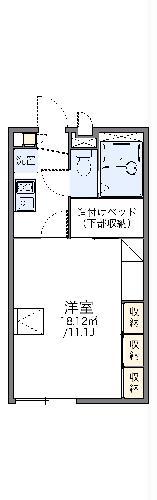 レオパレス慶(1K/1階)の間取り写真