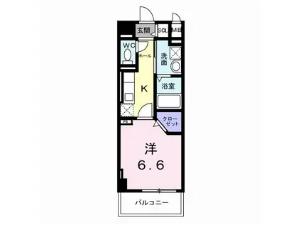 オリエントレジデンス門真殿島町(1K/4階)の間取り写真