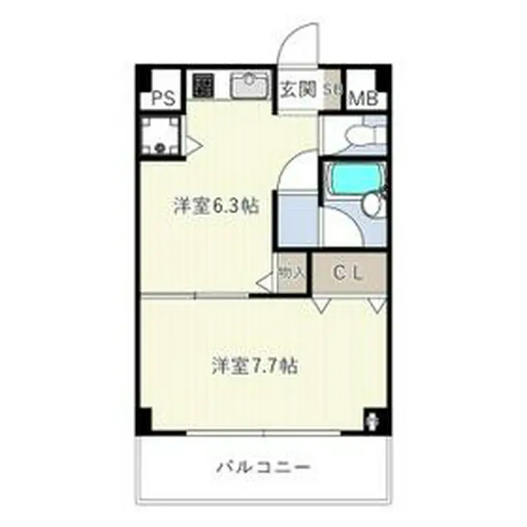 アソルティ関内大通公園 6階階 間取り