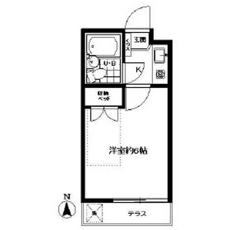 ジュネス稲田堤 1階階 間取り