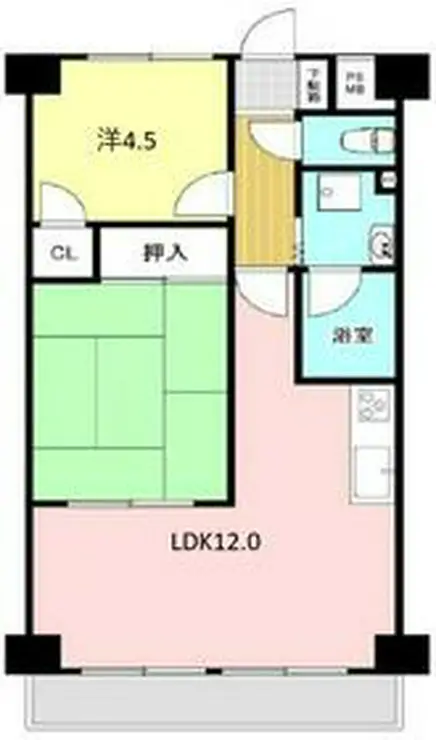 バルミー青梅 1階階 間取り