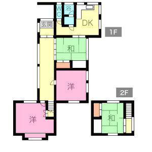 名鉄常滑線 古見駅(愛知) 徒歩5分 2階建 築67年