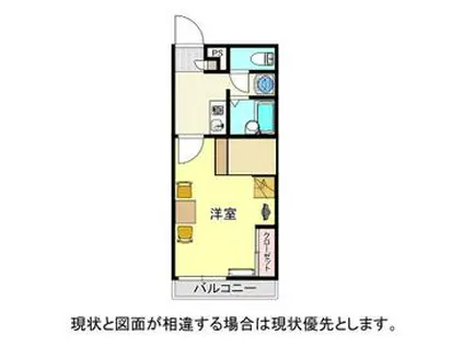 LATORCHE Ⅰ(1K/2階)の間取り写真