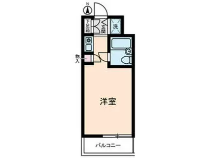 ダイホープラザ鶴見(1K/3階)の間取り写真