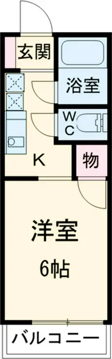 フラットストーン相模 1階階 間取り