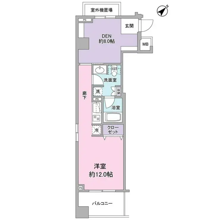 アリーム稲毛海岸 5階階 間取り