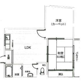 タナカ産業ビル2号館(2LDK/3階)の間取り写真