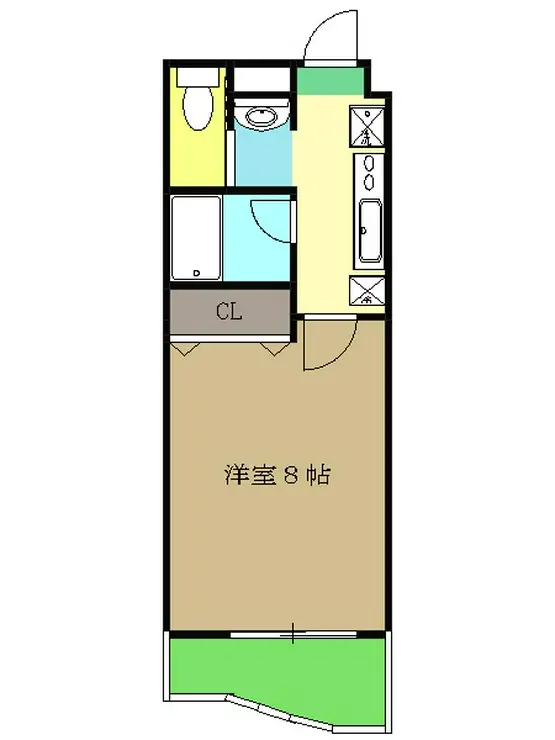 プラージュ美浜 3階階 間取り