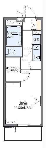 レオパレスPINES寿(1K/1階)の間取り写真