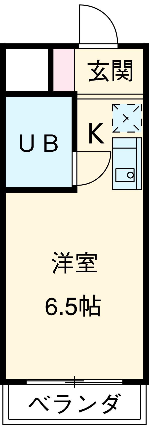 ハイツト-カンド-(ワンルーム/2階)の間取り写真