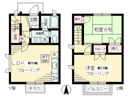 パークヴィレッジ王禅寺(2LDK)の間取り写真