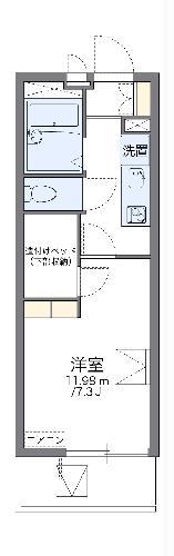 レオパレスAOYAMAⅡ(1K/3階)の間取り写真