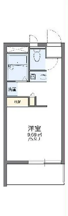 レオパレスVingt et un 3階階 間取り