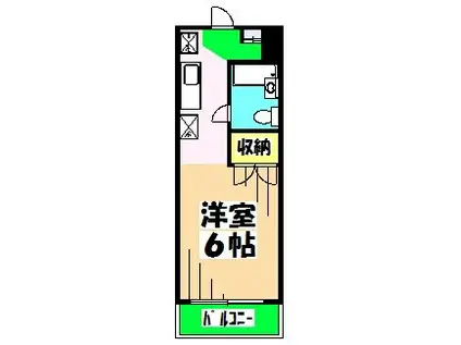 エリール 習志野(ワンルーム/3階)の間取り写真