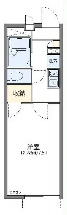 レオパレスレグルス 1階階 間取り