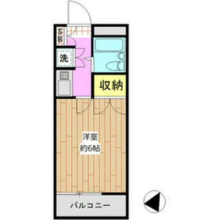 ジュネッタ8 2階階 間取り