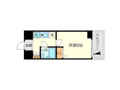 エスリード新大阪(1K/10階)の間取り写真