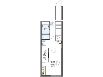 レオパレス悠(1K/2階)の間取り写真