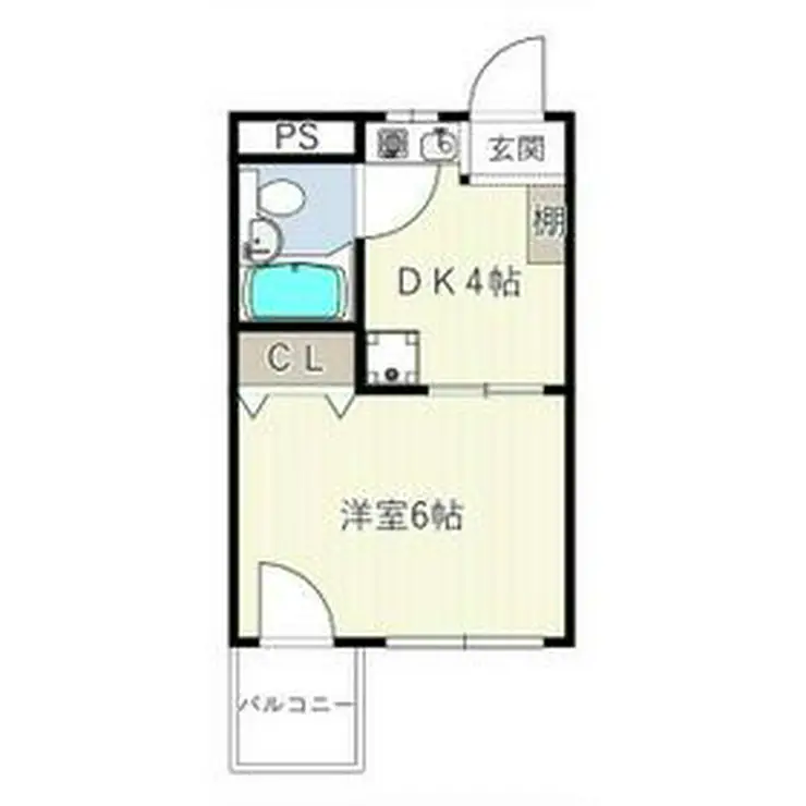 サンハイツ与野 1階階 間取り