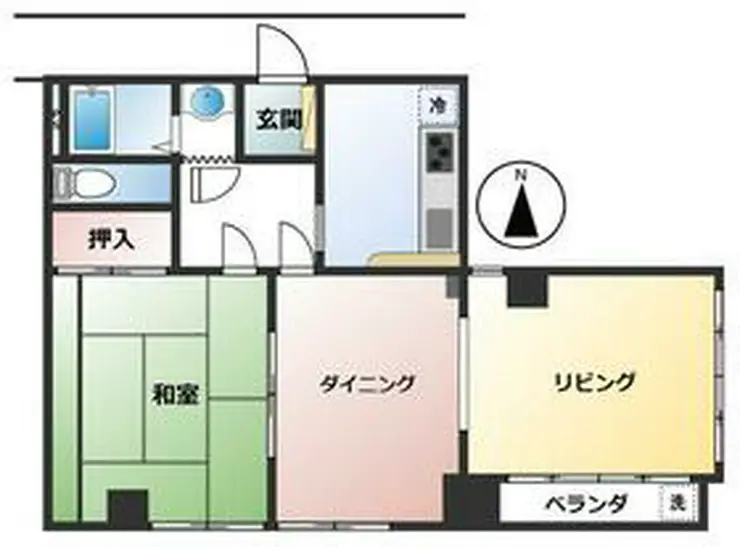 サンライズ三上 2階階 間取り